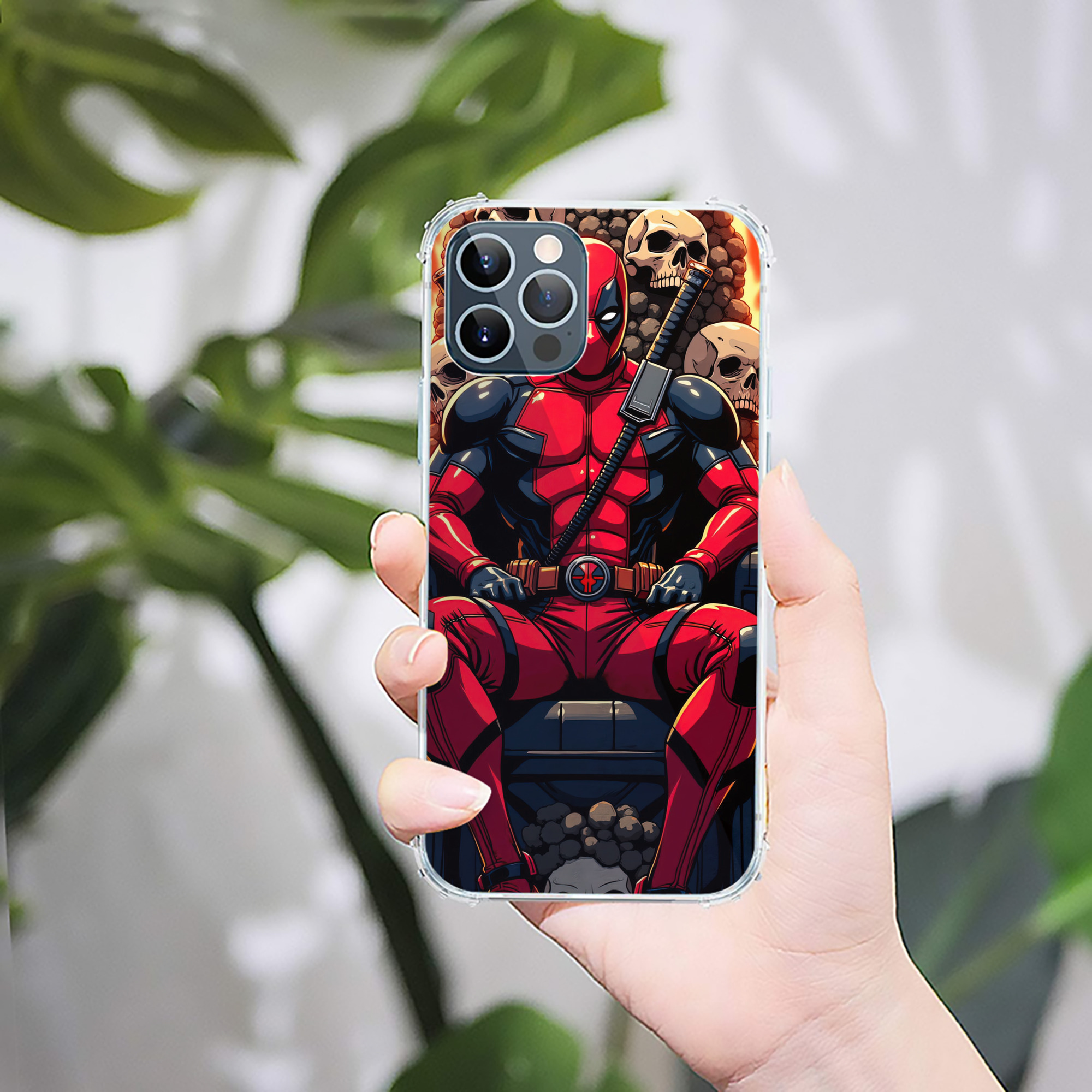 （画像用） Deadpool デッドプール 【iPhone 12シリーズ対応】透明スマホケース（クリアソフトケース）